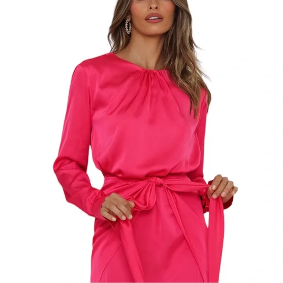 Hello Molly SWIFT AND CLEAN DRESS Fuchsia - Picture 3 of 10